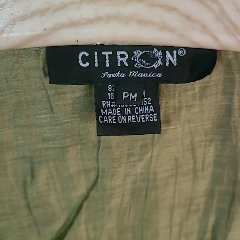 Citron Santa Monica Linen blend Jacket Size Petite M